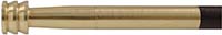 Ramrod for Thompson Center Hawken, 
3/8" brown Delrin nylon, 28-5/8" long. 
Brass tips are  threaded 10-32 at rear, with tempered steel ball puller hidden under the .45 caliber cleaning jag.
Made in the U.S.A.